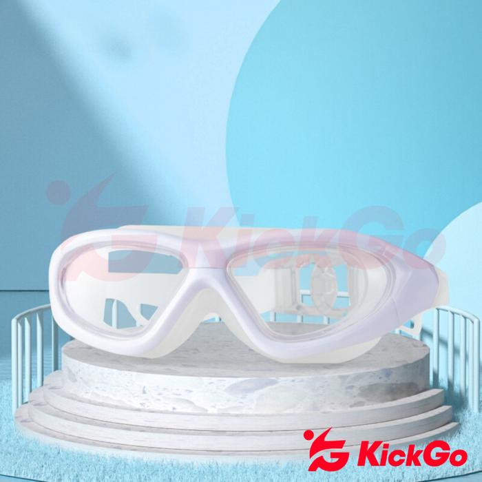 Gambar KickGo Kacamata Renang Anti Fog Remaja Dewasa Lensa Bening - PUTIH dari KickGoOfficialStore Kab. Tangerang Tokopedia