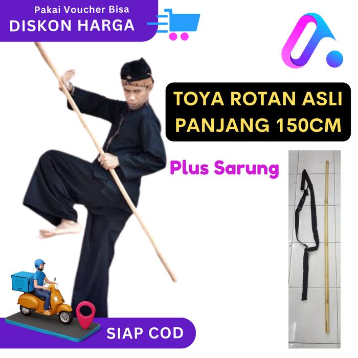 Gambar TOYA SILAT Asli 150 cm ada Sarung Lengkap - Tongkat Silat PSHT Berkualitas Lentur Lurus Full Vernis Bergaransi Boxing - Diameter 2 CM dari Berkah Afiya Store_NEW undefined Tokopedia