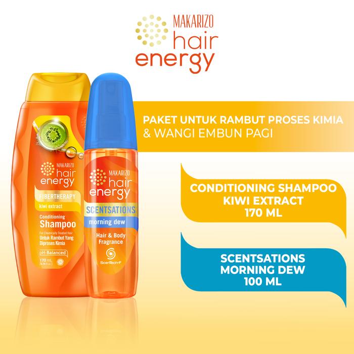 Gambar Bundle Conditioning Shampoo Kiwi 170 mL & Scentsations Morning Dew 100 mL / Haircare / Conditioner Sampo / Perawatan dari Makarizo undefined Tokopedia