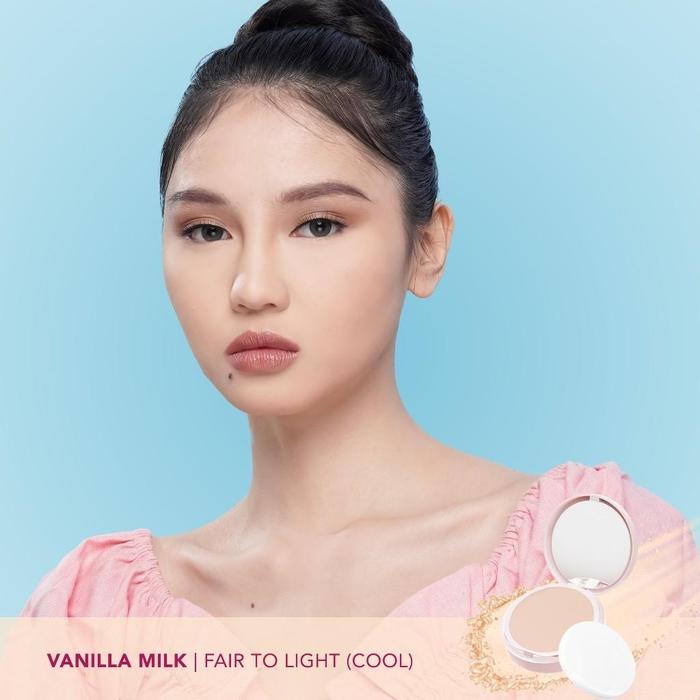 Gambar Sea Makeup Acne Cover & Smooth Two Way Cake Pressed Powder and Matte Bedak Padat Compact Powder with Salicylic Acid + Ceramide + Safflower Meratakan warna kulit dan menutup jerawat serta noda hitam ataupun bekas jerawat pada kulit. BPOM】 - VANILLA MILK dari Beauty Kendari Store undefined Tokopedia