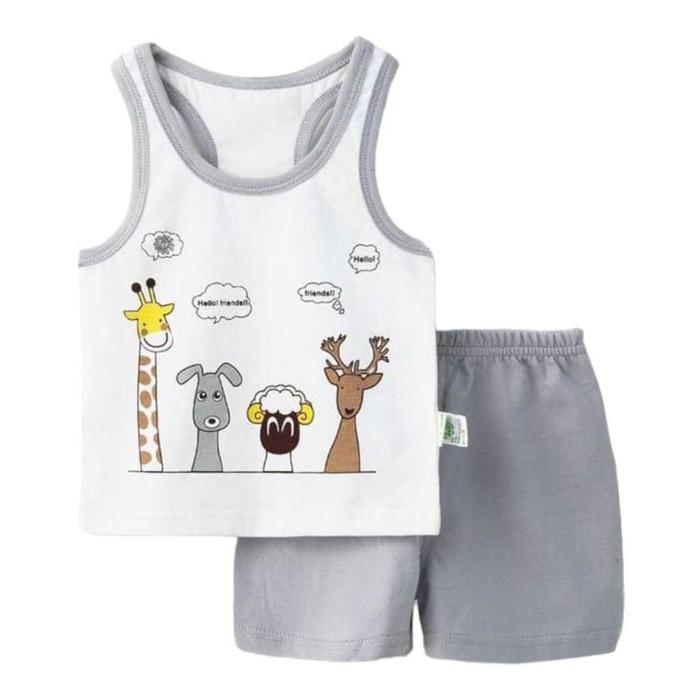 Gambar SETELAN SINGLET BAYI ZOO / HEWAN / ANIMALS - SINGLET ZOO, SIZE 1 dari HAFIDZ JAYA 99 undefined Tokopedia