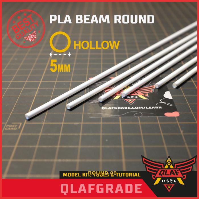 Gambar PLA BEAM ROUND 5mm hollow - plastic pla plate custom model kit maket dari Wahkhilaf undefined Tokopedia