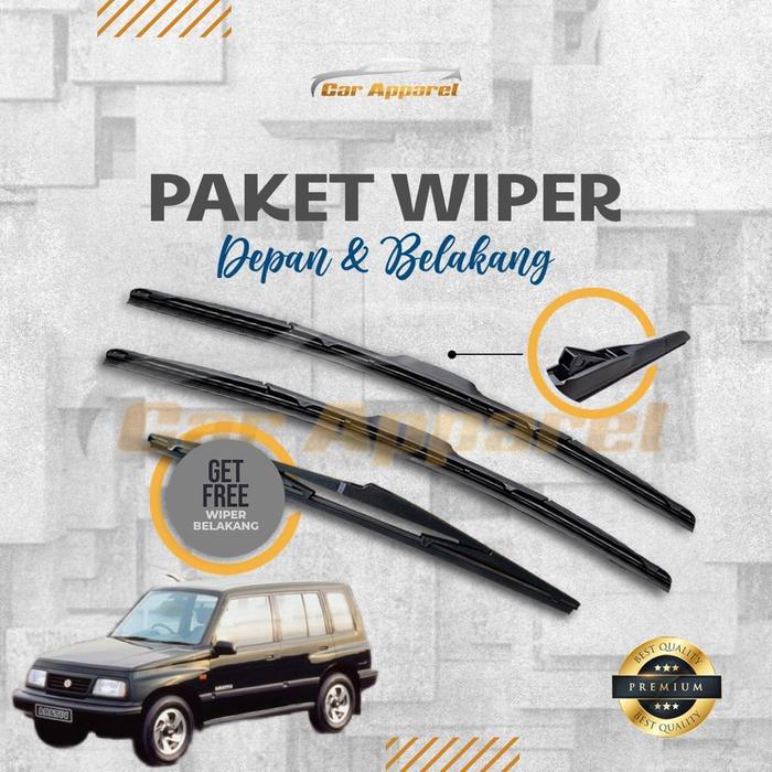 Gambar Bundling wiper Suzuki Escudo Sidekick 1988-2000 Hybrid Cutting 3pcs - hyb dari Car Apparel_NEW undefined Tokopedia