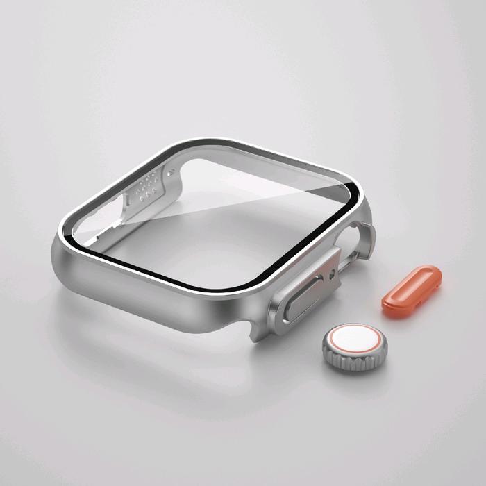 Gambar Casing Cover 3D Case Tempered Glass Apple Watch iWatch 4 5 6 7 8 SE 41MM 44MM 45MM - Titanium Ultra, 45MM dari Triangle Store Jakarta undefined Tokopedia