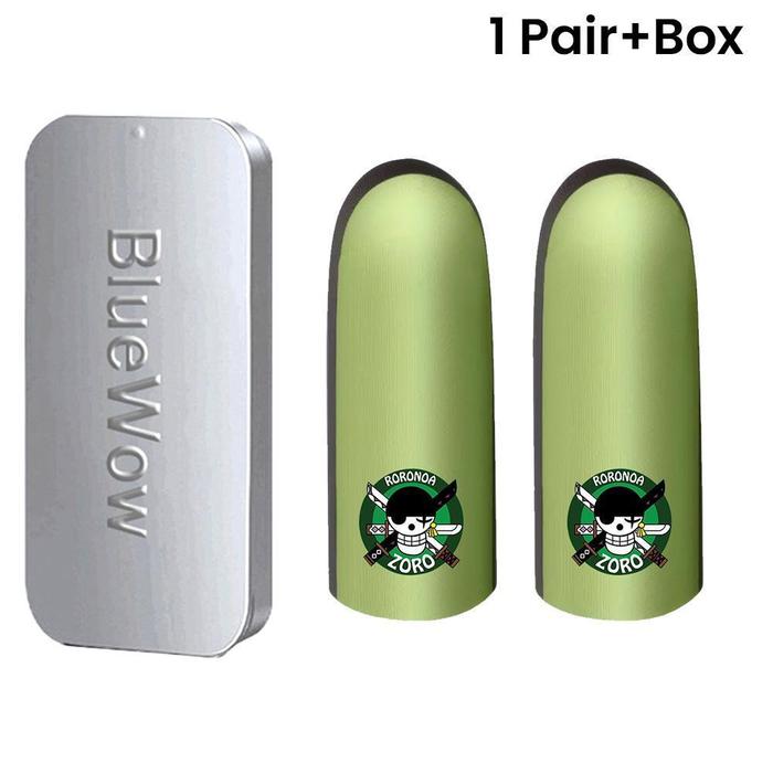 Gambar 【COD】BlueWow  Luffy&Zoro Sarung Jempol gaming profesional Bocah topi jerami sarung tangan jari ultra-tipis dan tahan lama terbuat dari kain perak super konduktif tahan keringat dapat digunakan untuk game Komputer dan ponsel - Zoro-1 pair+box dari BlueWow.3C undefined Tokopedia