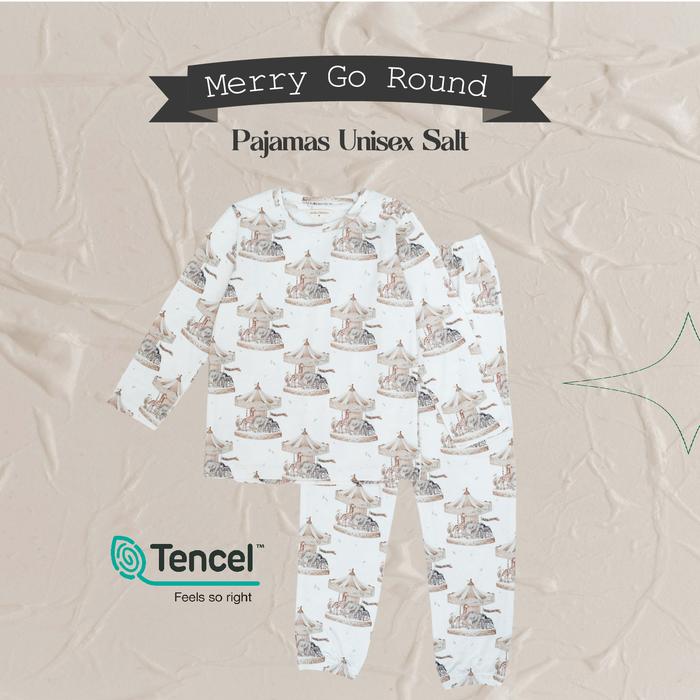 Gambar Harlowday- TENCEL PAJAMAS KIDS MERRY GO ROUND - MERRY GO ROUND SALT, UNISEX S dari Harlowkids undefined Tokopedia