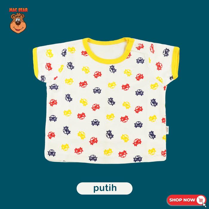 Gambar MacBear Baju Bayi Laki-laki Atasan Bayi Vehicle Collection Full Print Cars Newborn - 6 Bulan  Katun Anak-Anak Perempuan - Kaos Oblong, SIZE 0/3M dari MacBear.id undefined Tokopedia