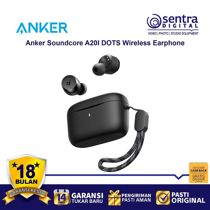 Gambar True Wireless Earbuds Anker Soundcore A20i TWS - A3948 - BLACK dari Sentra Digital undefined Tokopedia