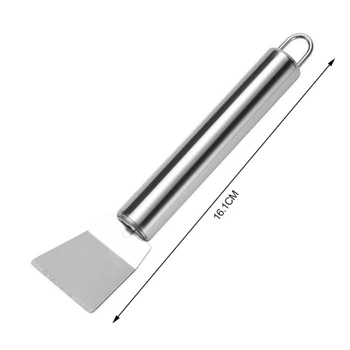 Gambar 【Apligod】SPATULA PENGIKIS NODA KERAK DAPUR SERBAGUNA SCRAPER KAPES BESI GAGANG KARET - Curved dari Apligod Kota Bekasi Tokopedia
