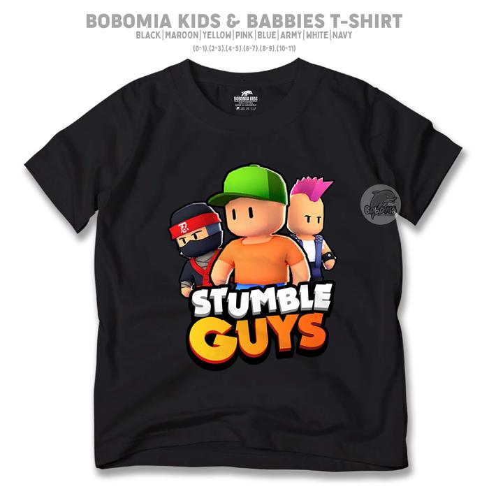 Gambar Bobomia Kaos Anak Stumble Guys Skin Mainan Game Stambel | Baju Distro Anak Bayi Remaja (0-10 Tahun) - Atasan Kids Tshirt K1180 - Hitam, 0-1 Tahun dari BOBOMIA I Kaos Anak undefined Tokopedia