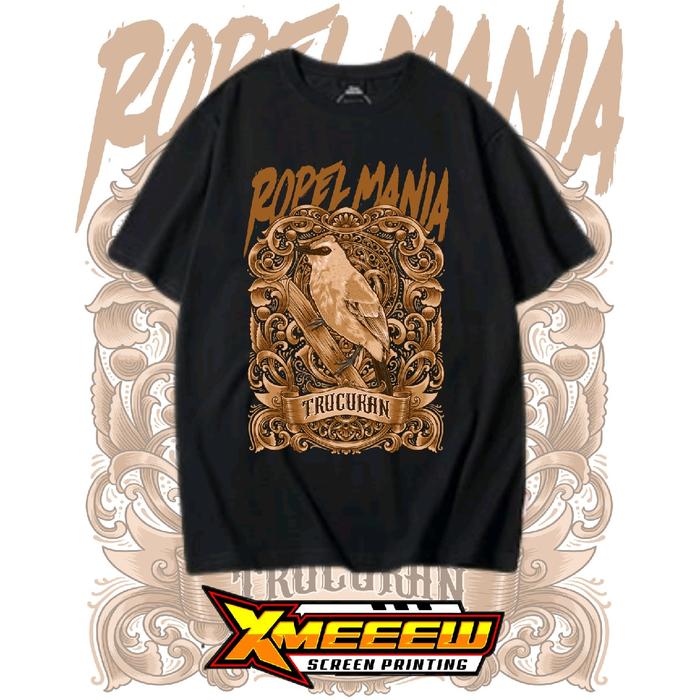 Gambar KAOS ROPEL MANIA TRUCUKAN KAOS BURUNG KAOS KICAU MANIA KAOS KATUN - Hitam, M dari xmeeewscreenprinting undefined Tokopedia
