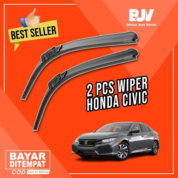 Gambar Wiper Mobil Frameless 2 PCS - Honda Civic 2016 - 2019 AutoMbois - CIVIC 2006 - 2010 dari autombois undefined Tokopedia