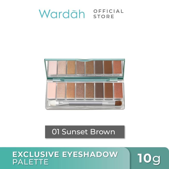 Gambar Wardah Exclusive Eyeshadow Palette - Eye Shadow Matte - 01 Sunset Brown dari Shavin Store undefined Tokopedia