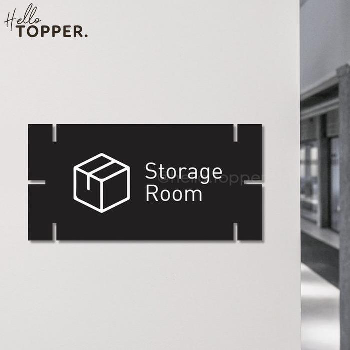 Gambar Storage Room Kantor Signage Acrylic Sign Board Papan Akrilik Puzzle - Dasar Hitam, 30x15 dari Hello.Topper undefined Tokopedia