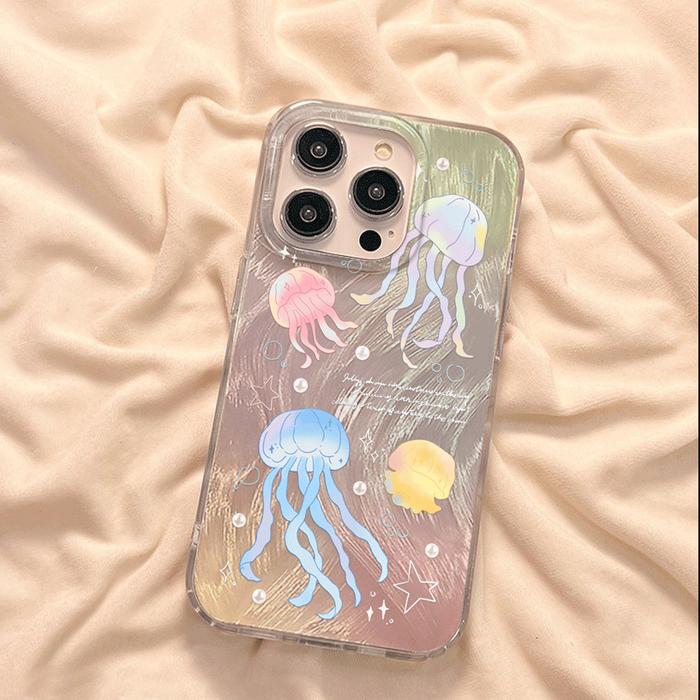 Gambar Case For HP Samsung A16 A06 A55 A35 A54 A05S A05 A15 A14 A13 A52 A04S A03S A02S A04E A03 A10 A10S A11 A12 A20 A30 A20S M11 M12 M13 M23 Casing IMD Cute Gradient Jellyfish Motif Crystal Bracelet Hard Case lvejiscc - Y1#, Samsung A16 dari lvejiscc undefined Tokopedia