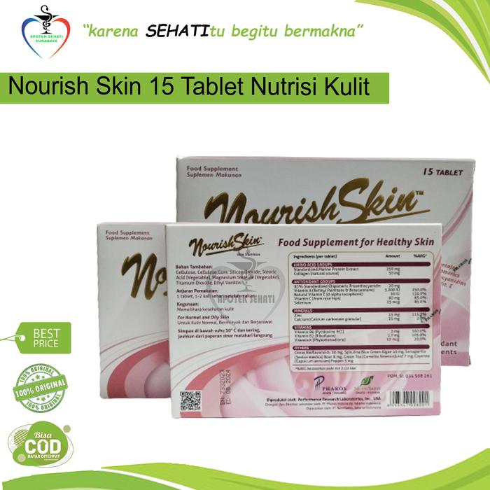 Gambar Nourish Skin Pink Nutrition Vitamin Mencegah Kulit Penuaan Dini suplemen kulit - 15 tablet dari APOTEK SEHATI undefined Tokopedia