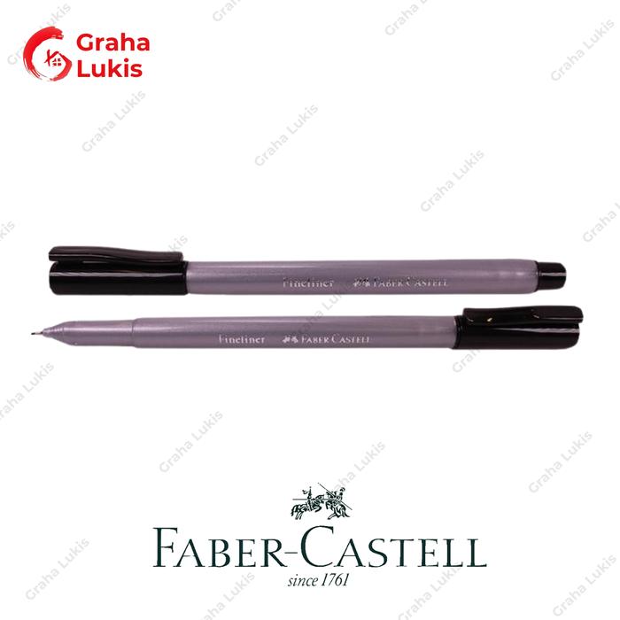 Gambar Faber Castell Fineliner Clip - Drawing Pen - Black 151299 dari Graha Lukis_NEW undefined Tokopedia