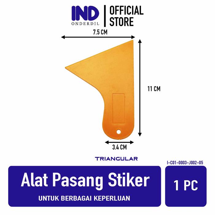 Gambar IND Onderdil Alat Bantu Pasang Stiker Scraper Rakel Tool Rakel Scraper Sticker Kaca Film Paper Wall Wallpaper Tampered Mobil Motor Besar Kecil Triangular Triangle Segitiga Long Handle - Triangular dari IND Onderdil undefined Tokopedia