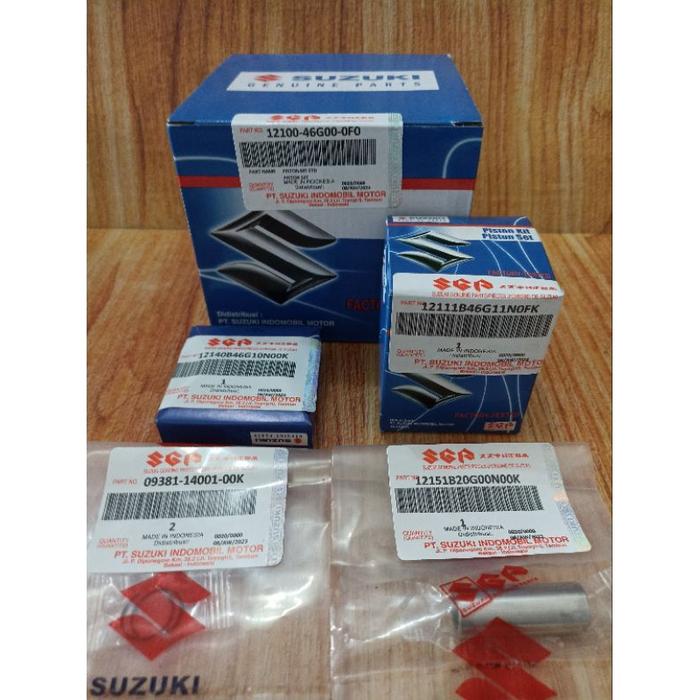 Gambar PISTON KIT SPIN 125 UKURAN STANDAR 0.25 0.50 0.75 100 OS SKYDRIVE SKYWAVE HAYATE - 0.25, SUZUKI dari aneka motor sparepart undefined 4 Tokopedia