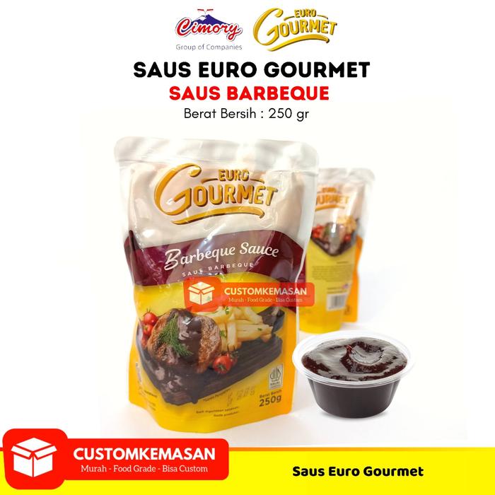 Gambar Euro Gourmet Saus Barbeque / Saus Barbeque / Saus Barbeque Euro Gourmet 250gr / Sambal Barbeque / Sambal Barbeque Euro Gourmet - Saus Barbeque 250gr dari CustomKemasan undefined Tokopedia