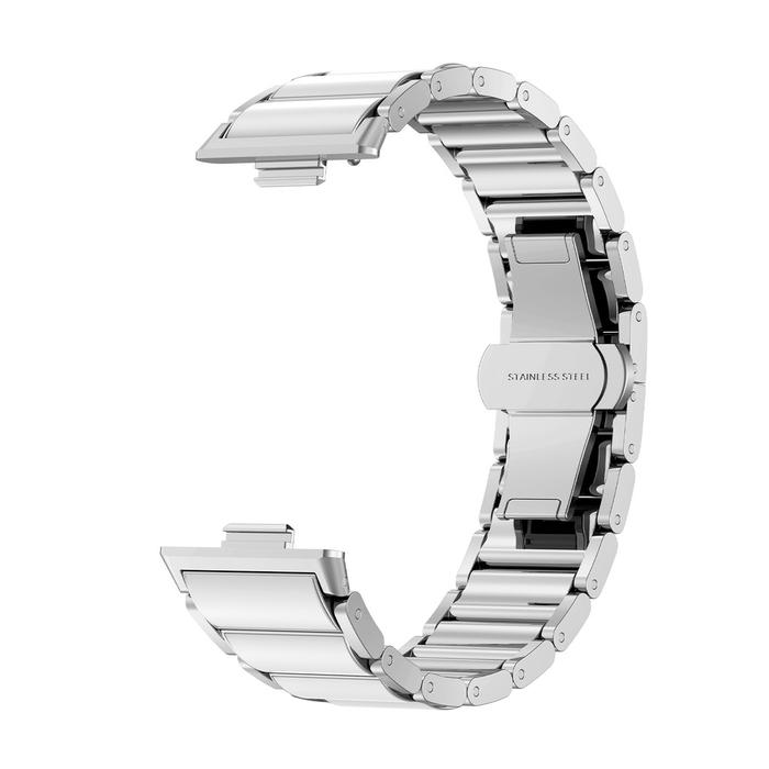 Gambar Strap for  Tali Jam Tangan Smartwatch Huawei Watch Fit 4/ Fit 4 Pro/Fit 3 Breathable Replacement Resin Metal Stainless Steel Band Watchband Belt Bracelet Accessoriesfor Huawei Fit 4 3 - sliver（Strap）, For Huawei Watch Fit 3/4/4Pro dari KMAIXA undefined Tokopedia