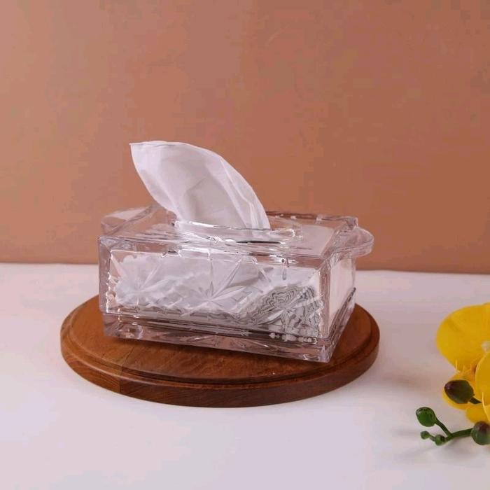 Gambar Tempat tisu kaca Capodimonte Dengan Tutup dari Various81 undefined Tokopedia