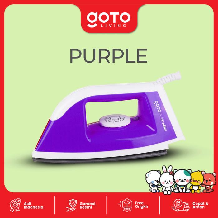 Gambar Goto [COD] Eiko Setrika Gosokan Listrik Baju Pakaian Anti Lengket NK-999S - NK-999S PURPLE dari Goto Living undefined Tokopedia