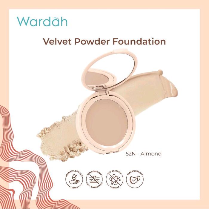 Gambar Wardah Colorfit Velvet Powder Foundation - 52N Almond, Refill - Wardah dari Pommyshop21_NEW undefined Tokopedia