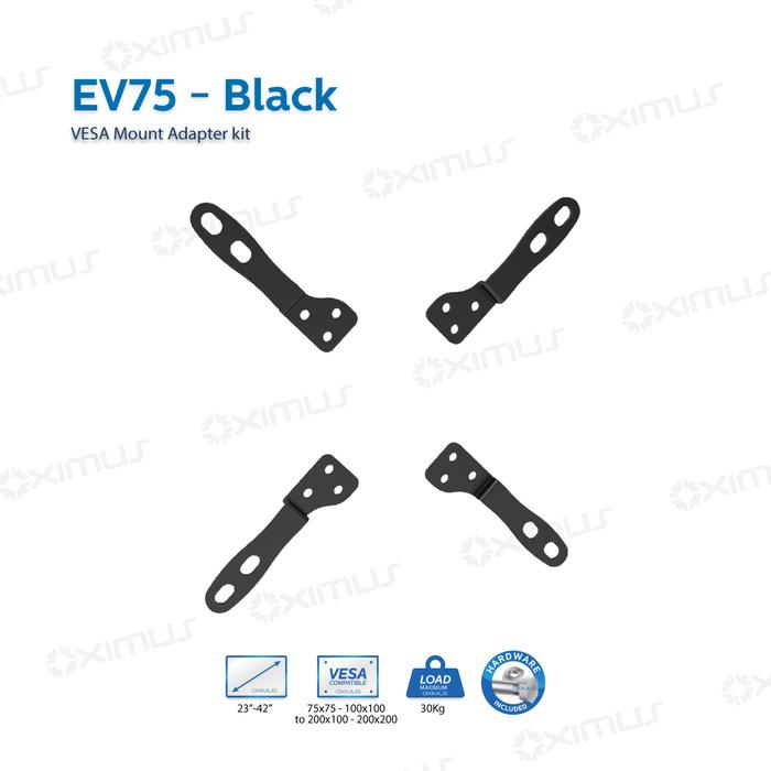 Gambar Extender VESA Adapter 75x75 - 100x100 jadi 200x200mm OXIMUS EV75 Accessories Accessories - EV75 Hitam dari Oxihom undefined Tokopedia