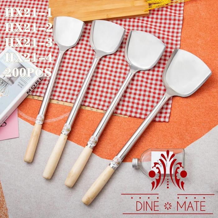 Gambar Sodet Stainless Steel Gagang Kayu Panjang HX-21 - 42-1 dari Smile717 undefined Tokopedia