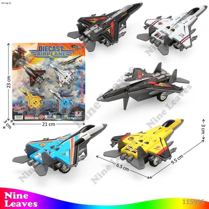 Gambar Mainan Anak Diecast Pesawat Tempur 4 Pcs Pullback Diecast Airplane Miniatur Pesawat - IG-12121 dari nineleaves undefined Tokopedia