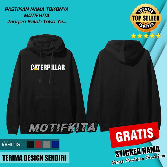Gambar BEST QUALITY !!! BERKUALITAS!!! Jaket CATERPILLAR CATERPILAR Sweater Hoodie  keren     Motifkita 06 Pria wanita polos polosan distro - XXL, Hitam dari Motifkita undefined 5 Tokopedia
