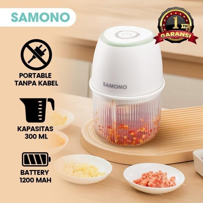 Gambar Chopper Mini Portable SAMONO SW-L5 / SW L5 KAPASITAS 300 ML Penggiling Bumbu Masakan - Spesifikasi dari puncak sejahtera undefined Tokopedia