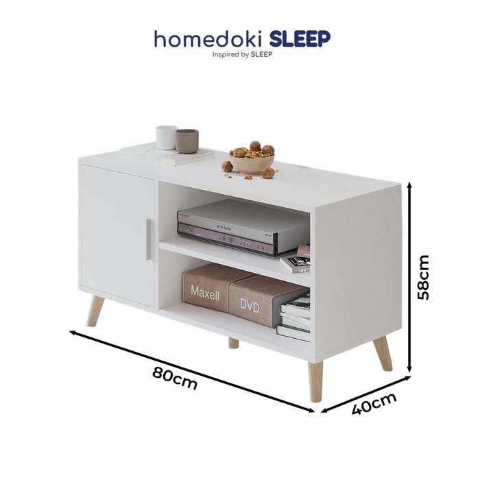Gambar Homedoki Meja TV/Rak TV/Lemari TV/Meja TV Minimalis/Rak TV Mordern - Putih dari Homedoki Sleep undefined Tokopedia