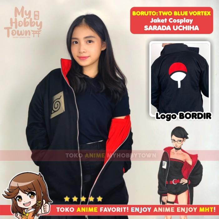 Gambar Jaket Cosplay Anime Sarada Uchiha Boruto Two Blue Vortex Time Skip - M - M dari SholehA Sto'Ree_NEW undefined Tokopedia