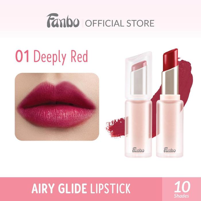 Gambar Fanbo Airy Glide (DP1) Lipstick 3X Natural Oils - 01. Deeply Red dari Fanbo Kota Administrasi Jakarta Barat Tokopedia