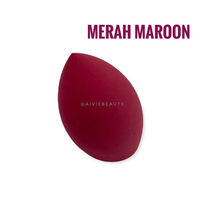 Gambar Aivie Lashes Blending Sponge - MakeUp Beauty Blender Spons Makeup Puff - Merah Maroon dari Aivie Beaute undefined Tokopedia