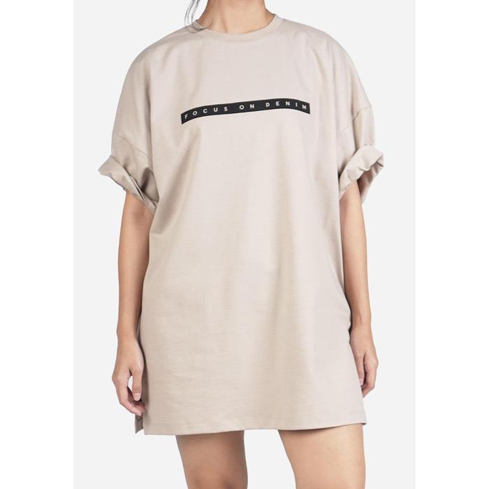 Gambar FOD Kaos Wanita Oversized Ginny Khaki 12051F4KH - FF, Khaky dari FOD. undefined Tokopedia
