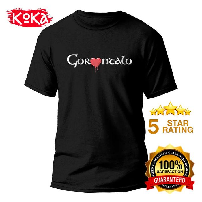 Gambar T-Shirt Distro Premium - GORONTALO - Kaos Khas GORONTALO - GTO1 Kaos Anak dan Dewasa Cewek Cowok Katun Combed Lembut - S, Lengan Pendek dari KOKA Kangkaos undefined Tokopedia