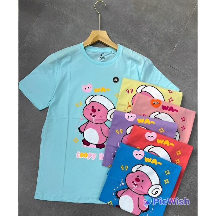 Gambar Kaos Loopy Bear Korea Atasan Bangkok Baju Bkk Import Kaos Premium Katun Kaos Terbaru Lucu - Biru Muda, Anak M dari FIRSTHAND.STORE_NEW undefined Tokopedia