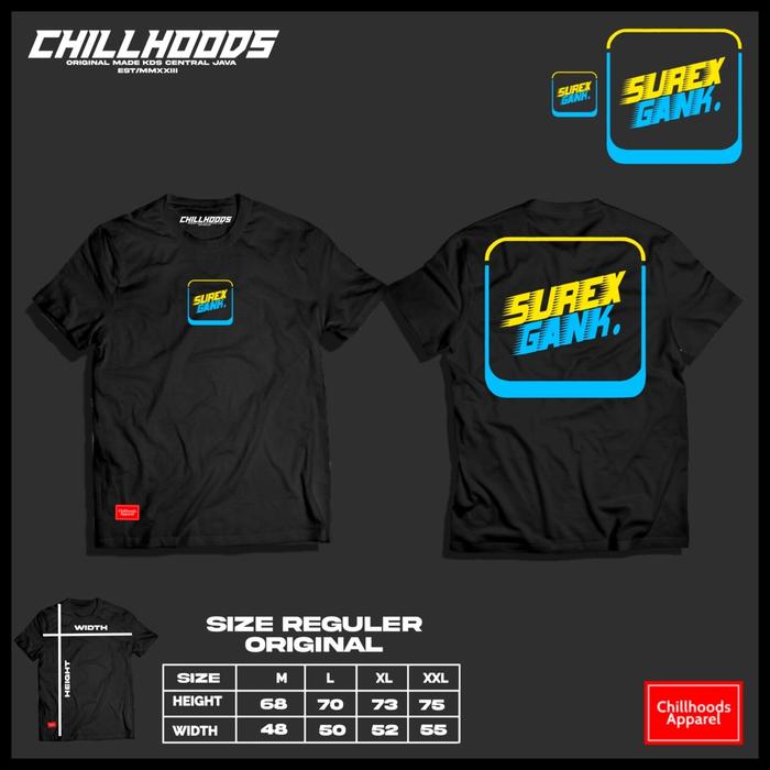 Gambar KAOS SUREX GNK-T-SHIRT SUREX GNK - PUTIH, L dari Chillhoods Apparel undefined Tokopedia
