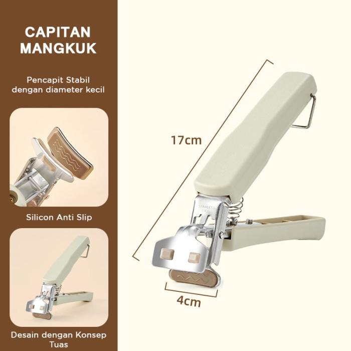 Gambar HELIDFANDA Penjepit / Capitan Mangkok Piring Panci Kukusan Anti Panas - A07190-BX dari HELIDFANDA INDONESIA undefined Tokopedia