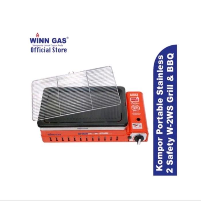 Gambar Winn Gas Kompor Portable W-2WS 2 IN 1 GRILL & BBQ Regulator Kompor Gas dari Okta Store_NEW undefined Tokopedia