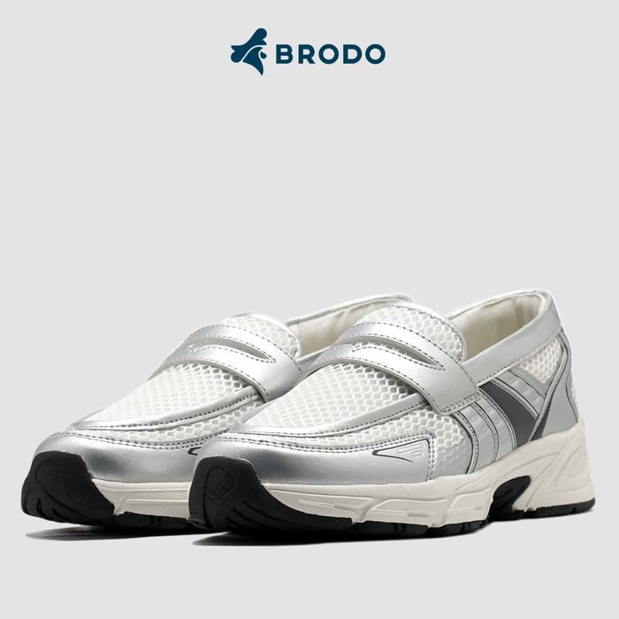 Gambar BRODO - Sneakers Ace Neptune Loafers Silver Grey OWS - 36 dari BRODO Grand Indo undefined Tokopedia