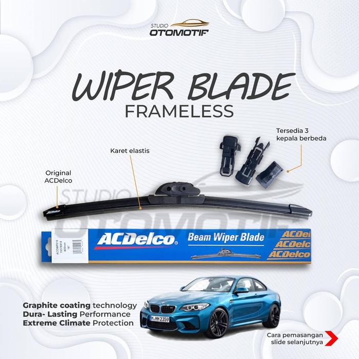 Gambar Wiper BMW M2 F22 2014-2020 Acdelco 22-18 Beam Frameless - acdelco dari studio otomotif undefined Tokopedia