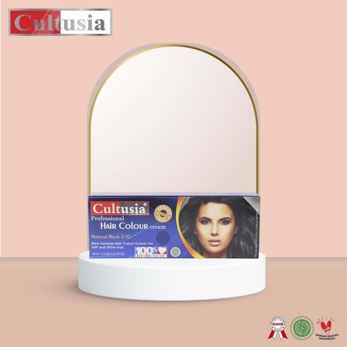 Gambar Cultusia Hair Color Natural Black 2/0 60 ml - HC  Black 60ML dari Cultusia_NEW undefined Tokopedia