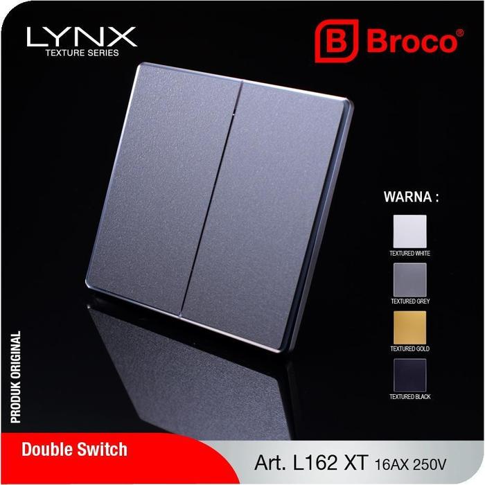 Gambar BROCO LYNX Saklar Ganda L162T - Putih dari Origonshop undefined 4 Tokopedia