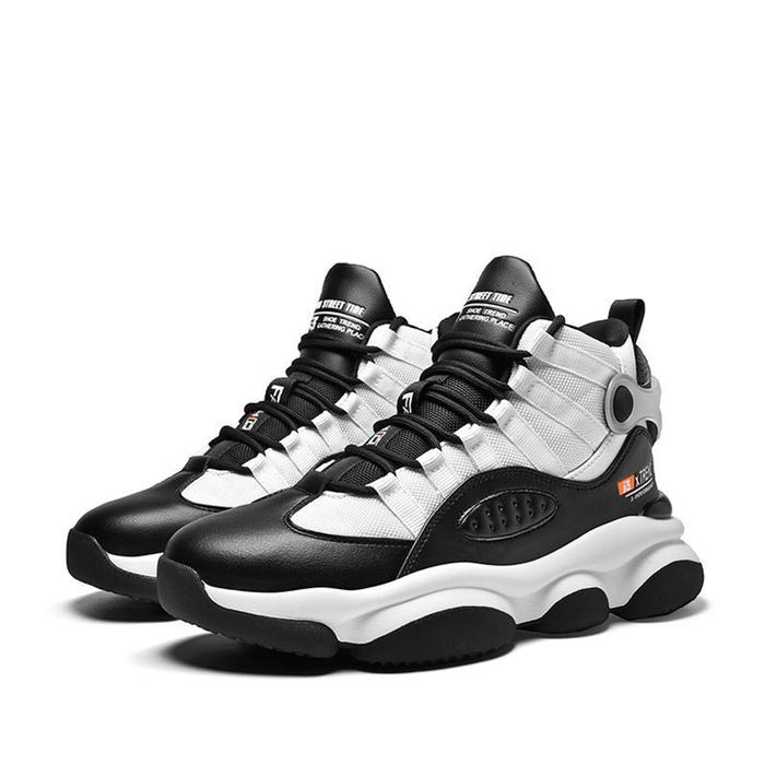 Gambar PANARYBODY Sepatu Sneakers Pria Basket Keren Terbaru High Quality Trendy Keren Viral Casual Shoes Sport Karet Kasual Kerja Q3839 - HITAM, 39 dari PANARYBODY-STORE undefined Tokopedia