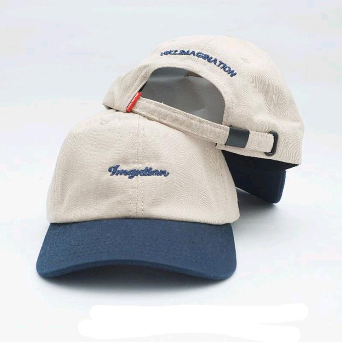 Gambar TOPI POLOCAPS OMIDOKI BASEBALL CAPS TOPI PRIA HAT CAPS Topi Bisbol - 33. navy Cream dari Omidoki_NEW undefined Tokopedia