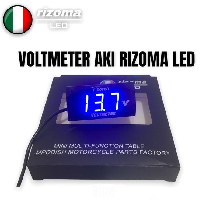 Gambar Rizoma Led Racing - Volt Meter Digital Voltmeter Aki Rizoma LED Waterproof Original GSV ASLI GROSIR - Biru Rizoma LED dari AGV GSV RACING undefined Tokopedia